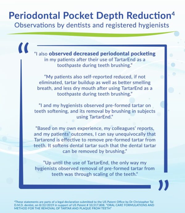 Periodontal Disease TartarEnd Toothpaste